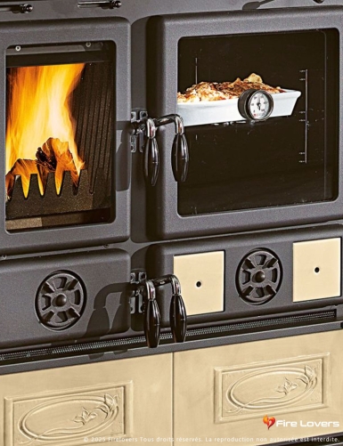 Rosa 5.0 Ceramica 9kW Cuisinière à bois