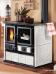 Rosa 5.0 Maiolica 9kW Cuisinière à bois