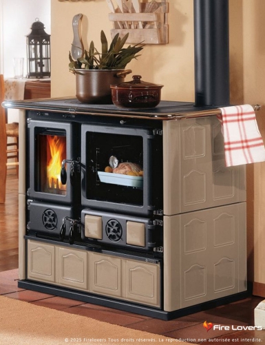 Rosa 5.0 Maiolica 9kW Cuisinière à bois