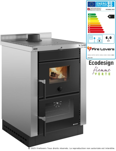Vicenza Evo 6kW Cuisinière à bois