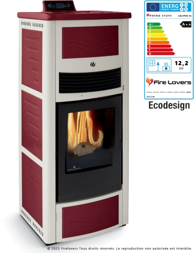Calipso 5S 12 kW Poêle à granulés | Sortie Dessus