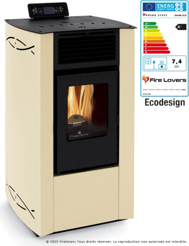 Dafne Eco 6,2kW Poêle à granulés | Sortie Arrière