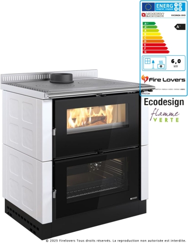 Verona XXL Maiolica 7kW Cuisinière à bois