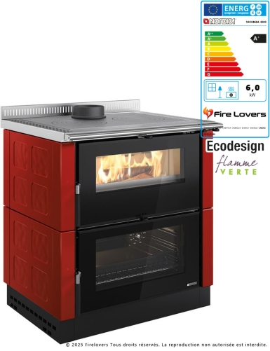 Verona XXL Maiolica 7kW Cuisinière à bois