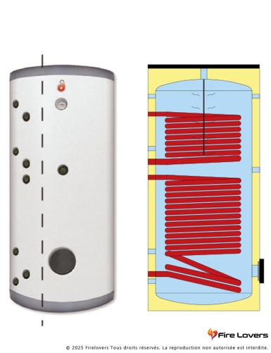 Boiler ECS émaillé LIFE plus 300L Classe B