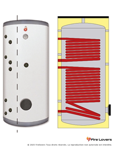 Boiler ECS inox double inox 300L Classe B