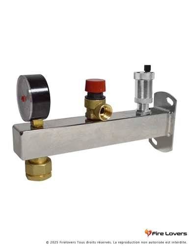 Support de vase en acier inox complet