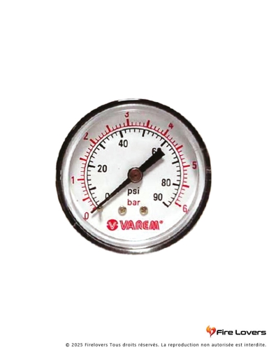 Manomètre 0-6 bar Ø 50 1/4"axial