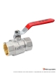 Vanne à boisseau sphérique standard p.levier PN25 FF 1" 1/4