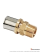 Raccord à sertir droit filet extérieur X RAS 1/2” x (20 x 2)