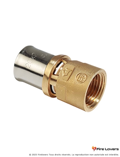 Raccord à sertir droit filet intérieur X RAS 1/2” x (16 x 2)