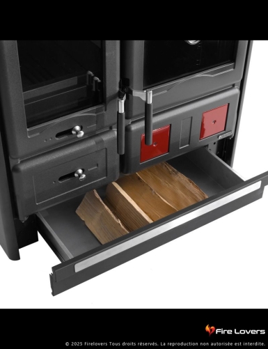 Rosa L 5.0 Steel 9.5kW Cuisinière à bois
