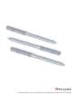 Goujon double filetage M8 - L 80 mm (100 pcs)