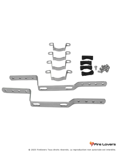 Support mural métallique pour collecteurs - 2 pcs