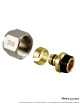 Adaptateur avec joint pour tuyau synthétique et tube multicouches 24 x 19 x16