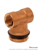 Té terminal pour collecteurs 1/2" - 1" - 1/2" FMF