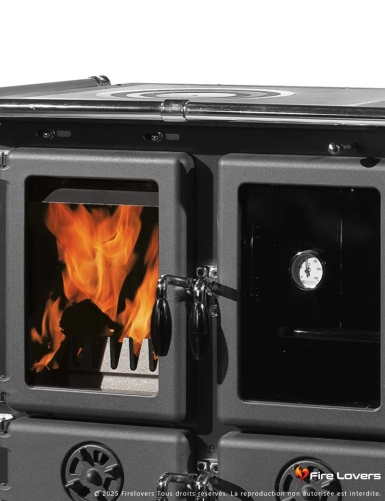 Rosetta 5.0 Ceramica 7.9 kW Cuisinière à bois