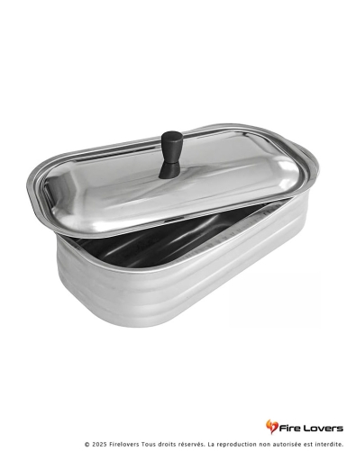Réservoir en acier inoydable pour cuisinière à bois