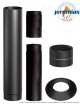 Pack Rosa L 5.0 Steel + kit de raccordement supérieur Ferrolux Ø150 mm