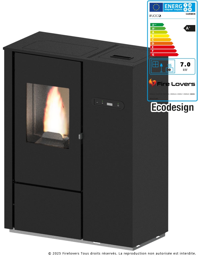 Carmen Slim 8kW Poêle à...