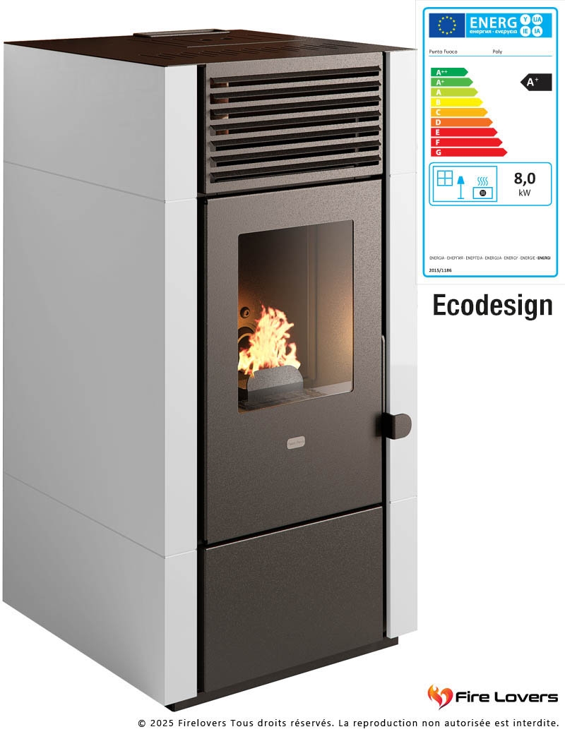 Poly 9kW Poêle à granulés