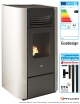 Pack Poêle à granulés Delia 9,5 kW + kit raccordement cheminée
