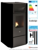 Pack Poêle à granulés Delia 9,5 kW + kit raccordement cheminée