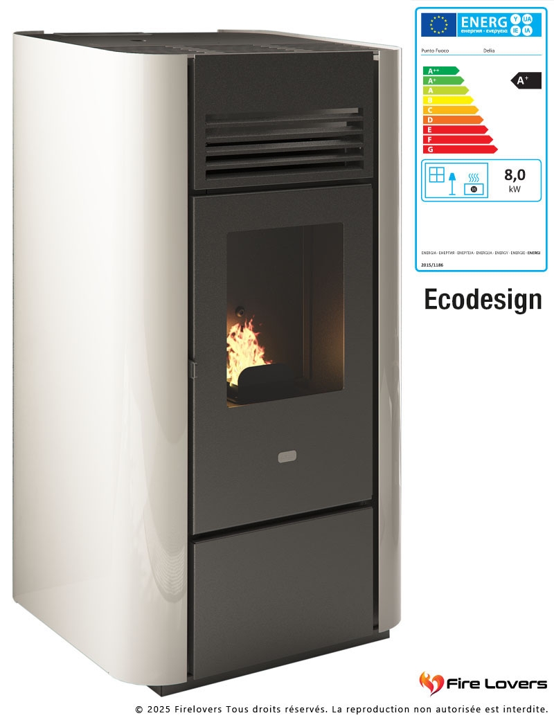Delia 9,5kW Poêle à granulés