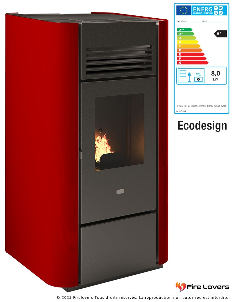 Delia 9,5kW Poêle à granulés