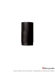 Elément droit 250 mm Ferrolux Noir Ø 150 mm