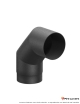Coude 90° Ferrolux Noir Ø 150 mm