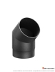 Coude 45° Ferrolux Noir Ø 150 mm
