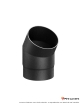 Coude 30° Ferrolux Noir Ø 150 mm