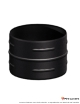Raccord mâle/mâle Ferrolux Noir Ø 150 mm