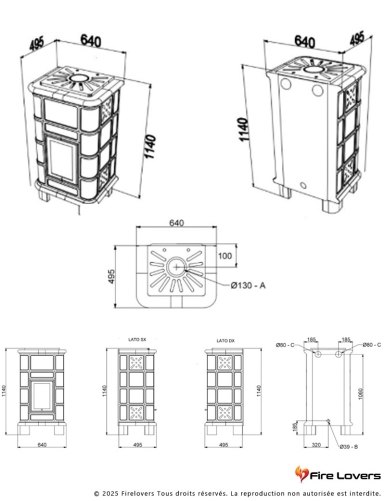 Vesta 12,5 kw Poêle à bois