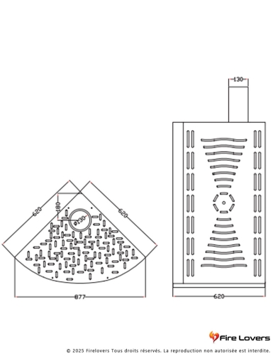 Giunone 12kW Poêle à bois