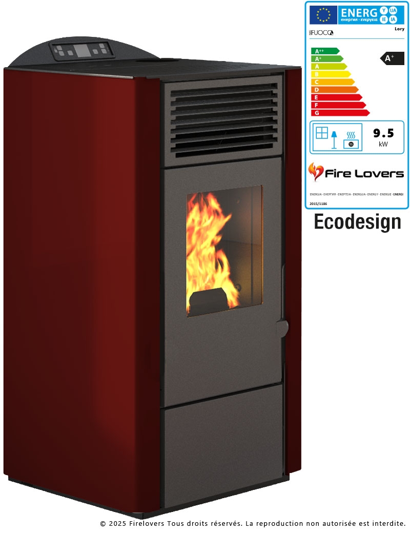 Lory 9,5kW Poêle à granulés