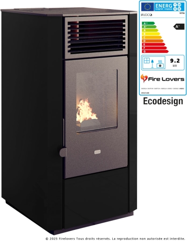 Vita 9,2kW Poêle à granulés canalisable