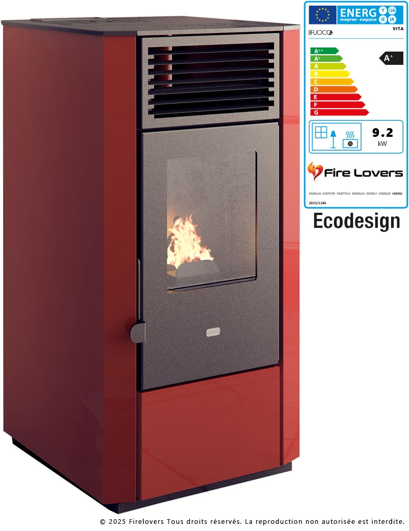 Vita 9,2kW Poêle à granulés...