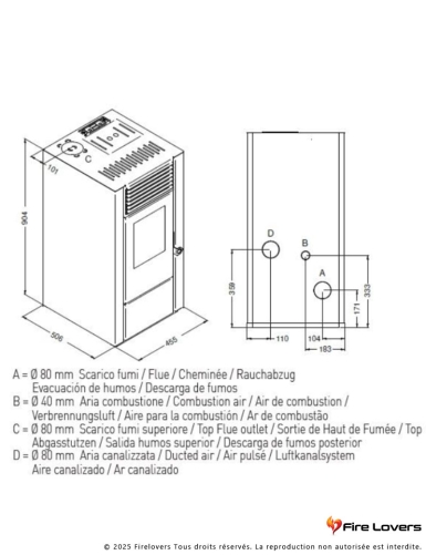 Cinzia 11kW Poêle à granulés