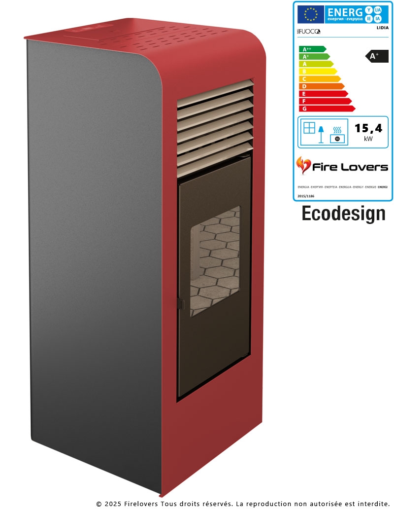 Lidia 15,4kW Poêle à...