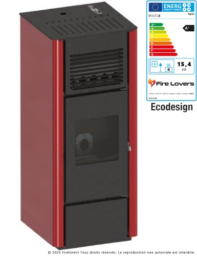 Agata 15,4kW Poêle à granulés canalisable