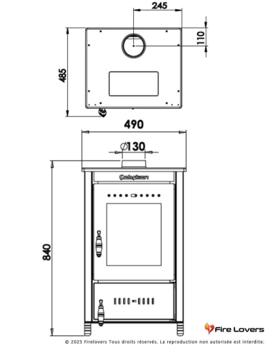 Caliskan 301 12 kW Poêle à bois