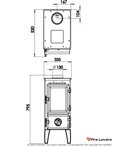 Caliskan 304 7 kW Poêle à bois