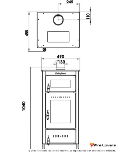 Caliskan 302 12 kW Poêle à bois