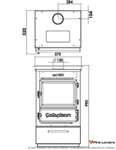 Caliskan 305 Box 12,5 kW Poêle à bois