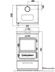 Caliskan 305 3D Box 12,5 kW Poêle à bois