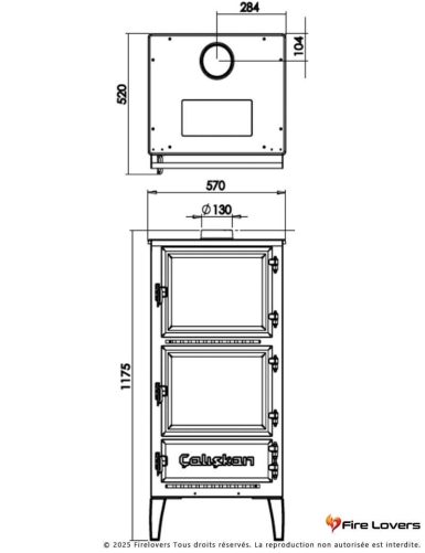Caliskan 306 12,9 kW Poêle à bois