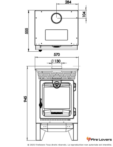 Caliskan 315 14 kW Poêle à bois