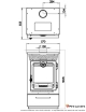 Caliskan 315 Box 14 kW Poêle à bois